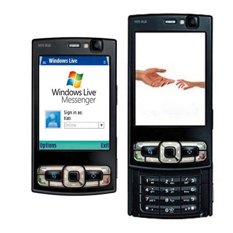 For N95 Mobile Phones 8GB Storage 2.8" 5MP Camera Symbian OS 3G Wifi Unlocked Cellphone